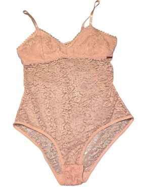 Danskin Intimates Bodysuit Mauve Large